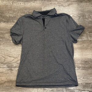 Lululemon Men's Medium Gray Polo Shirt